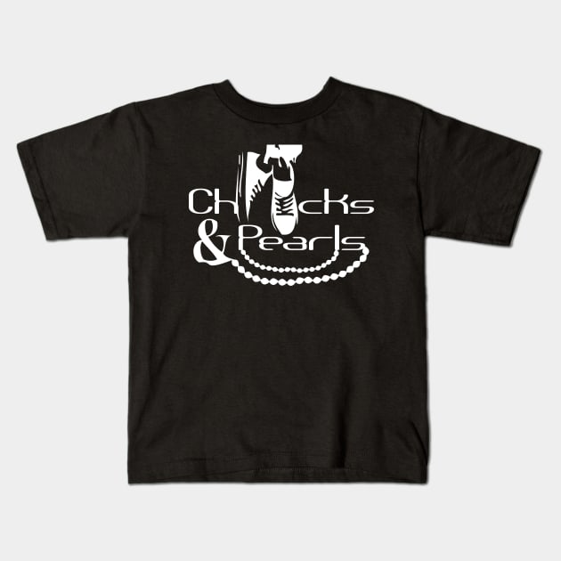 chucks and pearls Kids T-Shirt by SBC PODCAST